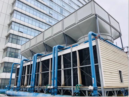 200噸橫流冷卻塔5米處測(cè)得噪音52分貝，問鼎整個(gè)行業(yè)誰(shuí)能做到！